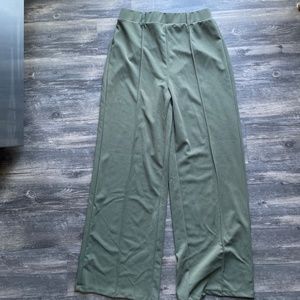 Light Army Green wide leg pants